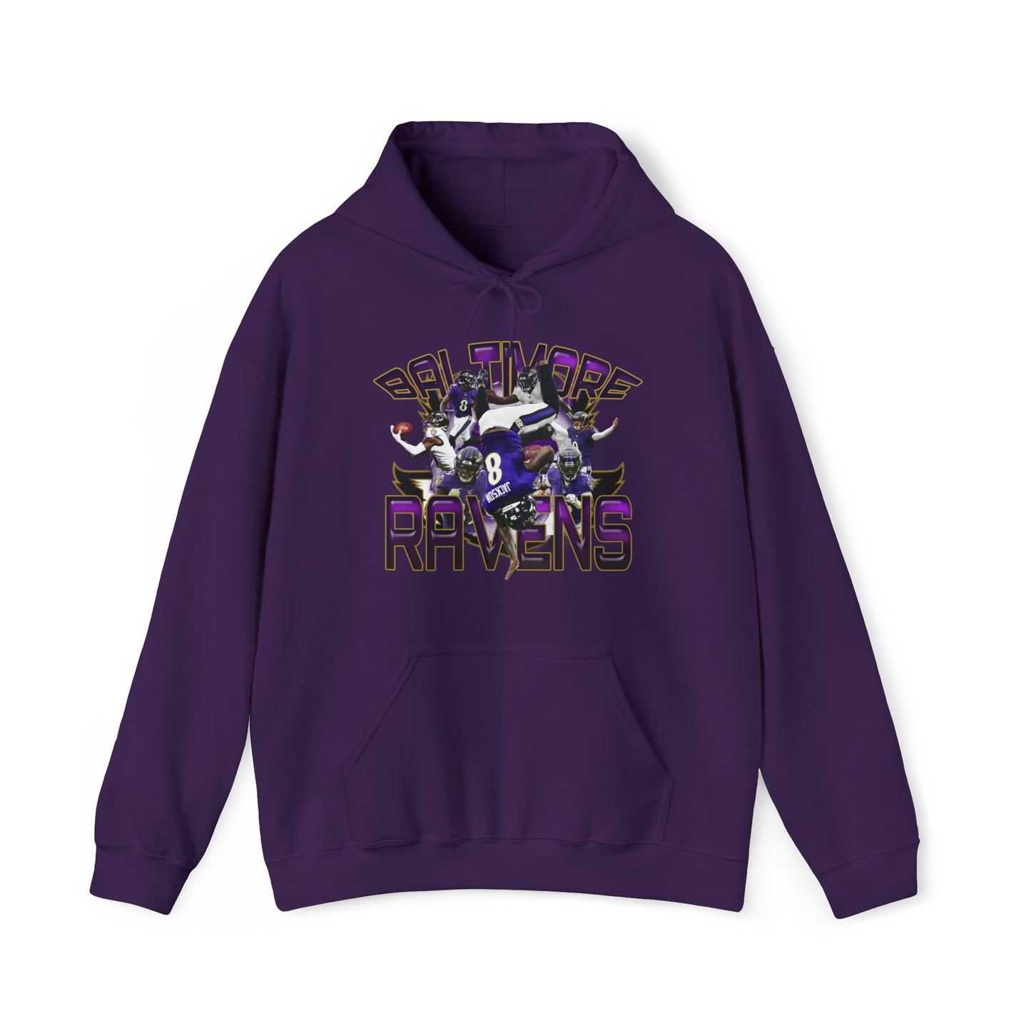 Unisex Heavy Blend™ Hooded Sweatshirt - Baltimore Ravens FOOTBALL