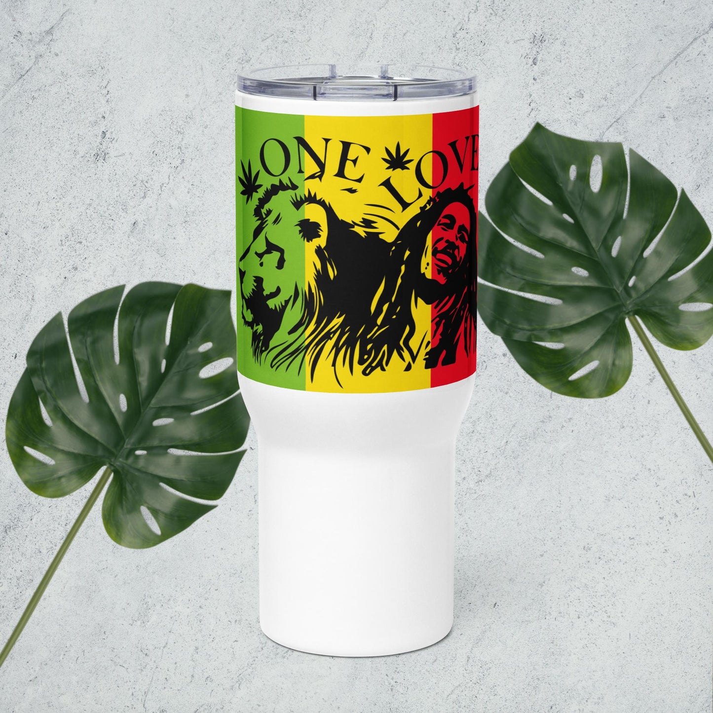 Travel mug with a handle - One Love