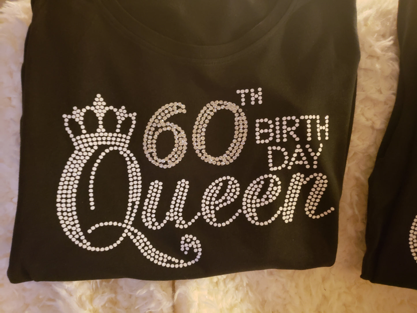 Glitter Vinyl -Birthday Queen Milestone T-Shirt