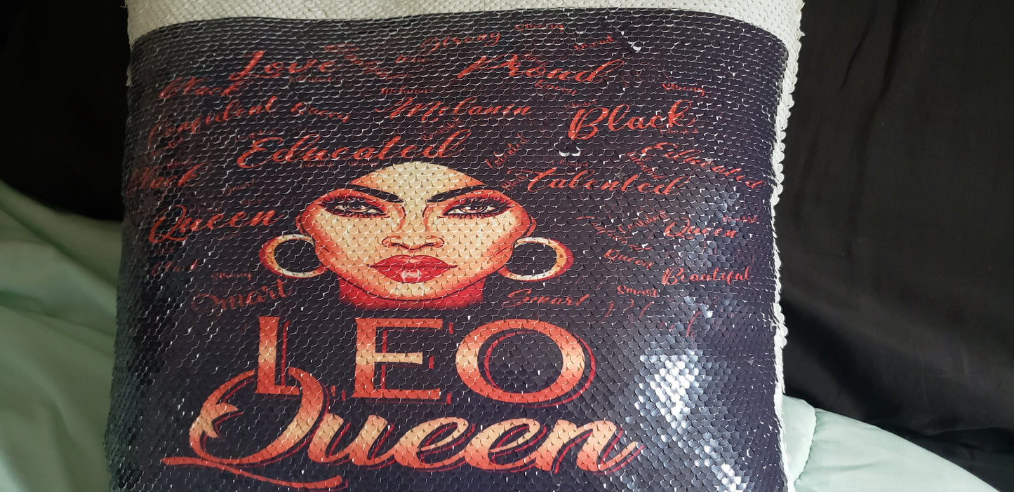 Sequins Zodiac Sign Pillow