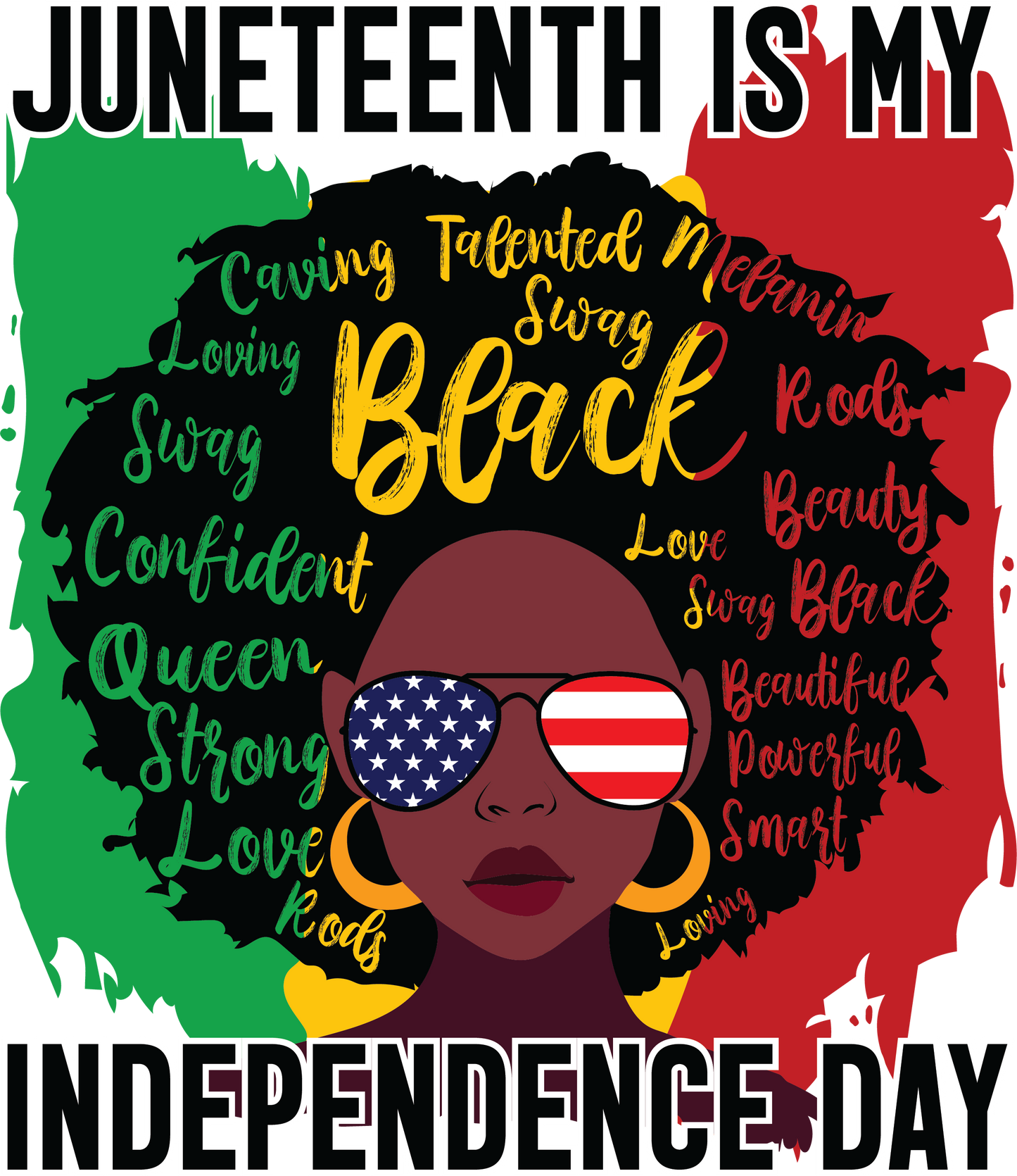 Juneteenth Afro Women T-Shirt
