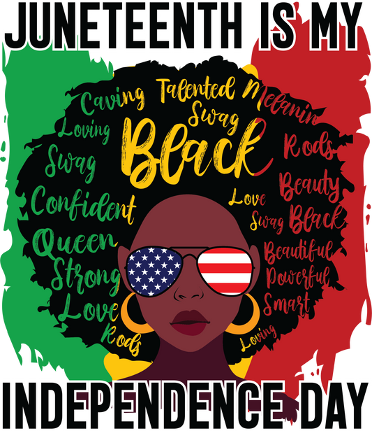 Juneteenth Afro Women T-Shirt
