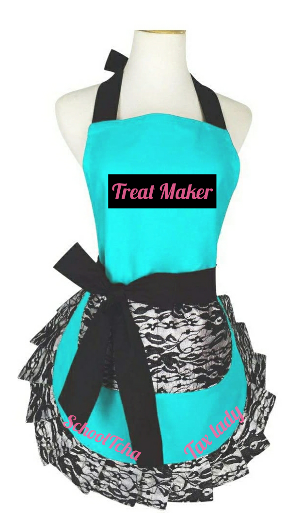Flirty Lace Apron with Pocket