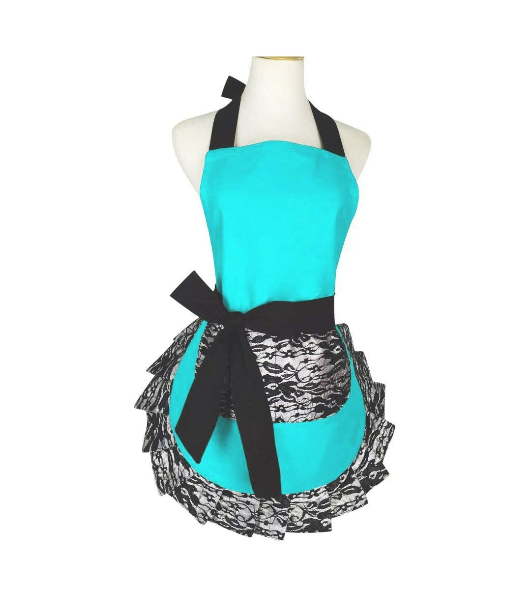 Flirty Lace Apron with Pocket