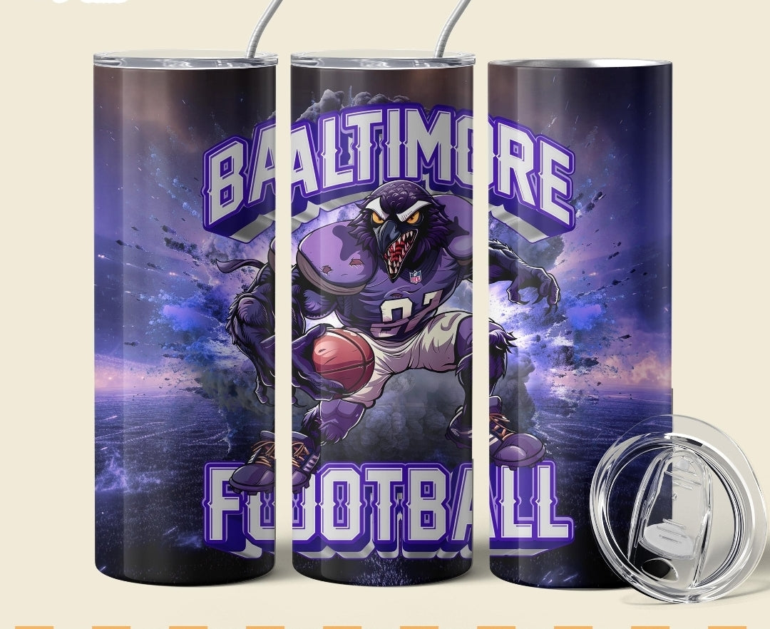 Ravens 20oz Tumbler "Baltimore Football"