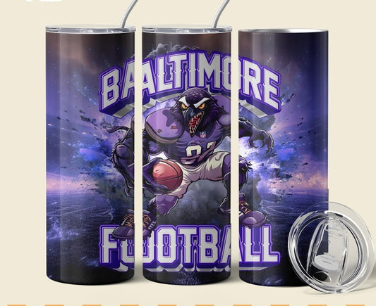 Ravens 20oz Tumbler "Baltimore Football"