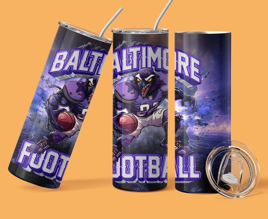 Ravens 20oz Tumbler "Baltimore Football"