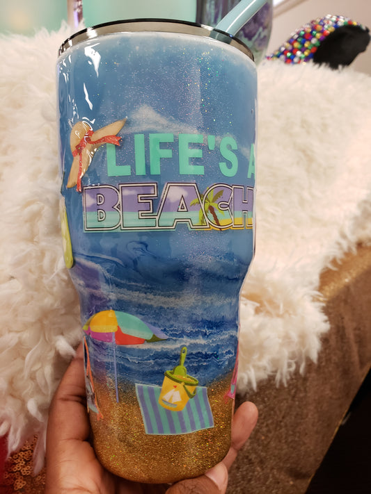 Tumblers "Life's A Beach"