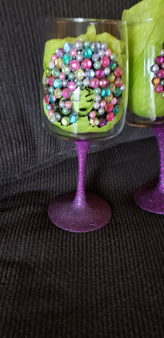 Beaded Wine Glasses