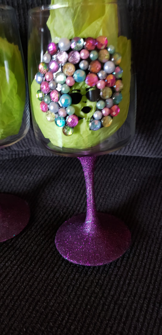 Beaded Wine Glasses
