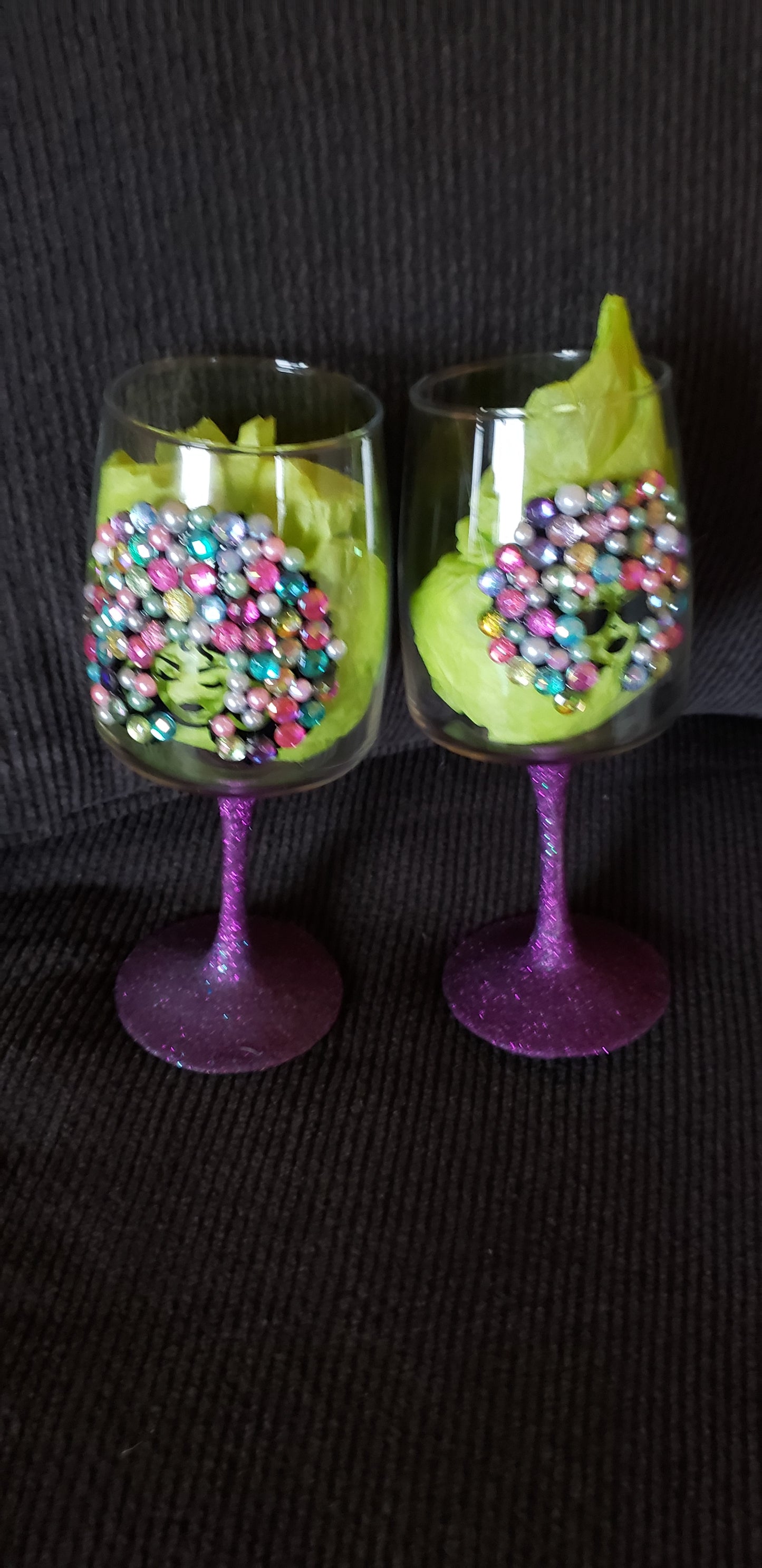 Beaded Wine Glasses